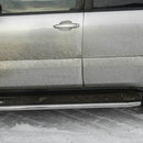 Окантовка штатного порогу (чорний метал) для Прадо 120