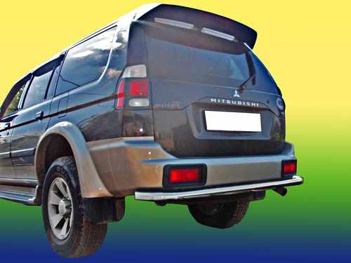 Захист задній прямий із загином для Паджеро Спорт 1999-2008