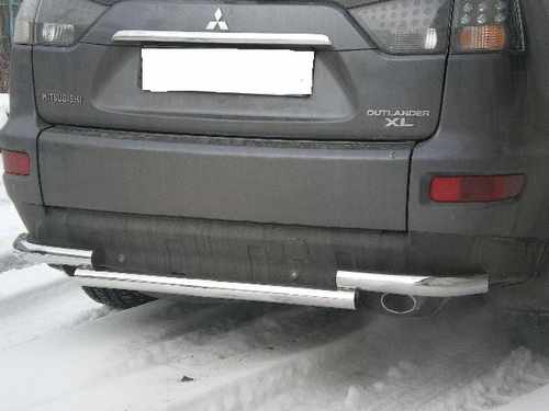 Захист заднього бампера для Mitsubishi Outlander XL 2006-2012