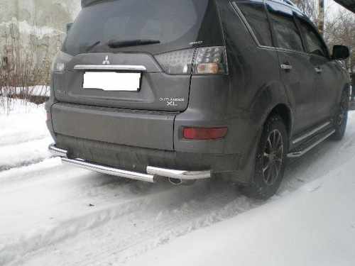 Захист заднього бампера для Mitsubishi Outlander XL 2006-2012