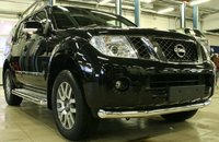 Захист передній (чорний метал) для Nissan Pathfinder/Navara 2005-2015