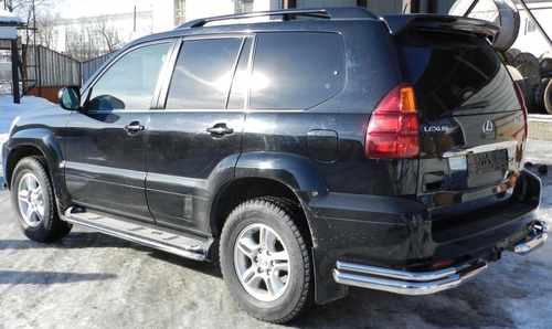 Окантовка штатних порогів Lexus GX 470