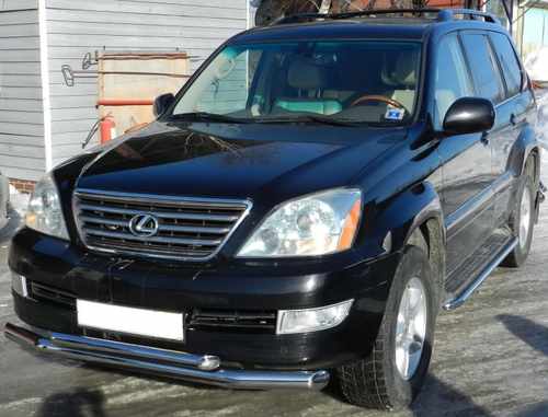 Окантовка штатних порогів Lexus GX 470