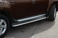 Пороги майданчик для Duster (Дастер) майданчик з алюмінієвим листом d42
