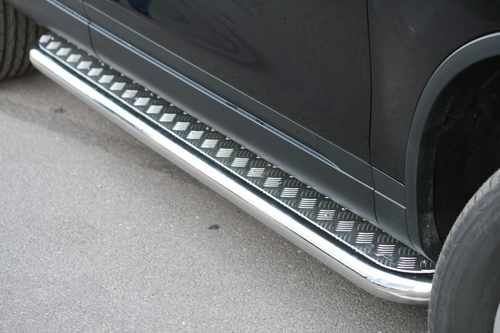 Пороги майданчик для Touareg 11+ майданчик з нержавіючим листом d42