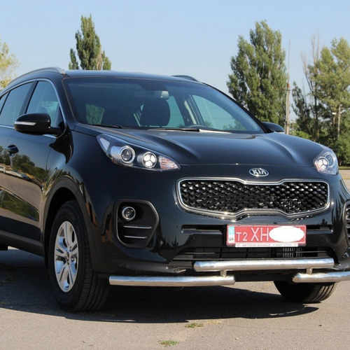 Захист переднього бампера подвійний для Kia Sportage 2016-