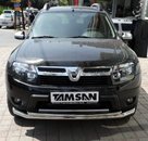 Захист переднього бампера подвійний Tamsan для Duster