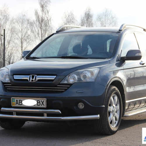 Захист переднього бампера подвійний для Honda CRV 2006-2010