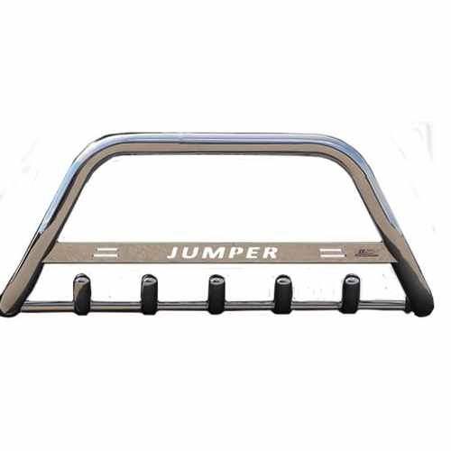 Кенгурятник з написом і грилем D51 для Citroen Jumper 2008+ (WT004)