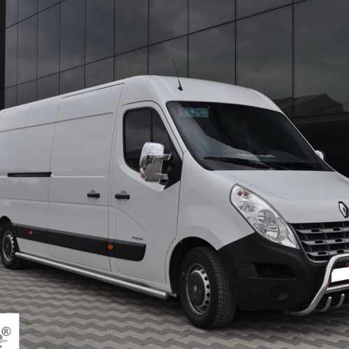 Кенгурятник з перемичкою і грилем D60 для Renault Master 2010+ (NISSAN NV400 2010+, Opel Movano-2010+)