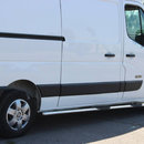 Пороги труба нерж. для Renault Master 2010- /довга зні.база /Ø60 (NISSAN NV400 -2010+, Opel Movano-2010+ )
