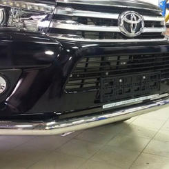 Передняя защита для Toyota Hilux 2016+ диаметр трубы 70мм