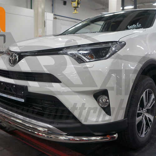 Захист переднього бампера подвійний d60/42 для Toyota RAV 4 2016+
