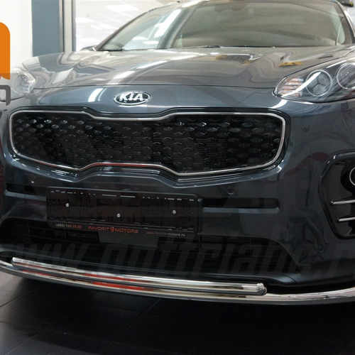 Захист переднього бампера (подвійний) d60/42 для KIA Sportage 2016-2018