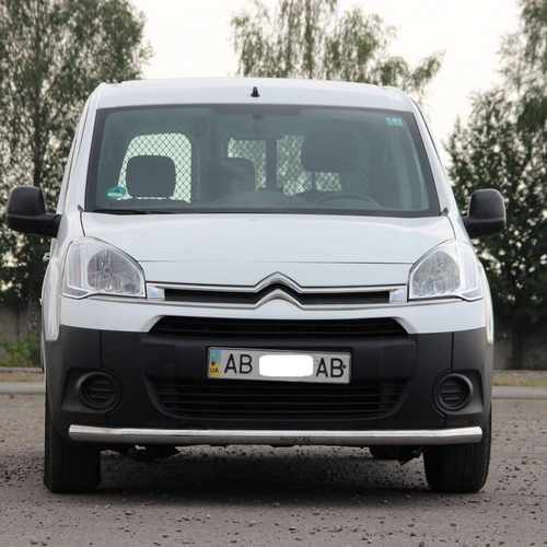 Захист переднього бампера одинарний d60 для Citroen Berlingo 2008+-