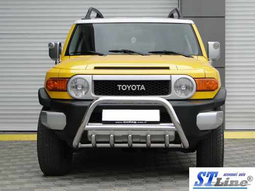 Кенгурятник з перемичкою і грилем D60 для Toyota FJ Cruiser 2008+
