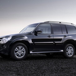 Рейлінги на дах чорні для Mitsubishi Pajero Wagon OEM