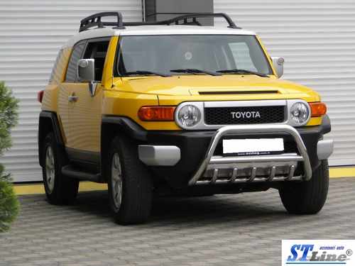 Кенгурятник з перемичкою і грилем D60 для Toyota FJ Cruiser 2008+