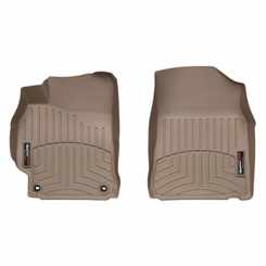 Килимки в салон для Toyota Camry 2011 - з бортиком передні бежеві 454001
