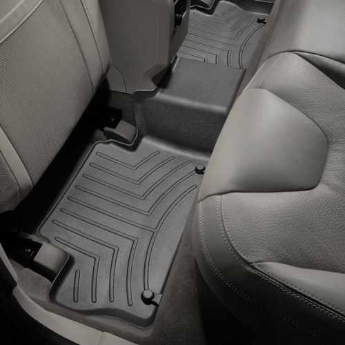 Килимки в салон для Volvo XC60 2008 - з бортиком задні чорні 442342