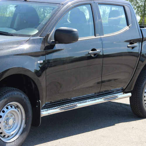 Пороги труби з майданчиком для Mitsubishi L200 2016+