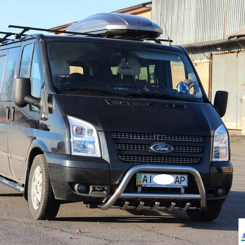 Кенгурятник з перемичкою і грилем D60 для Ford Transit 1995-2012