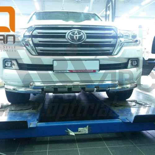 Захист переднього бампера Toyota Land Cruiser (Тойота Ленд Круізер) 200 2015+ (Shark) d 70