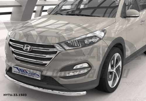 Захист переднього бампера Hyundai Tucson (2015-) (одинарний) d 60*