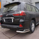 Захист заднього бампера Lexus LX (2015-) (куточки) d60/42