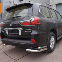 Защита заднего бампера Lexus LX (2015-) (уголки) d60/42