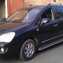 Пороги лист нержавійка для Кіа Каренс 2006-