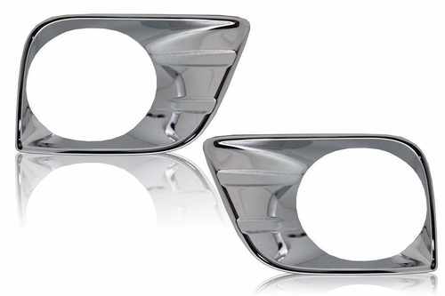 Хром накладки на передні протитуманні фари для Toyota Land Cruiser Prado 150 2009-2013