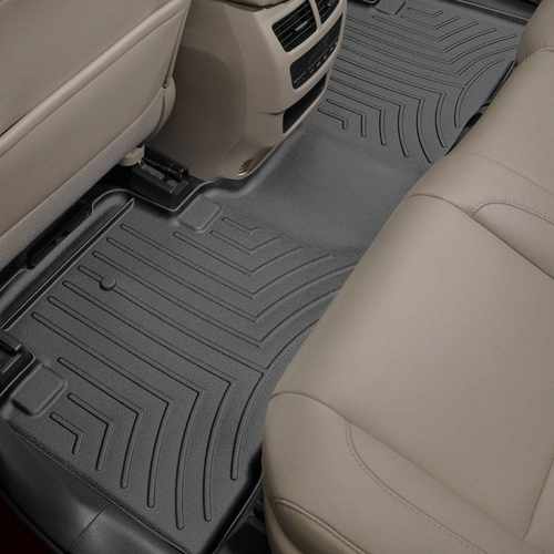 Килимки в салон для Acura MDX 2014 - з бортиком задні чорні 445762
