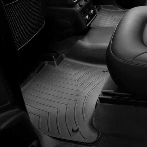 Килимки в салон для Audi Q7 2005 - з бортиком чорні задні 441512