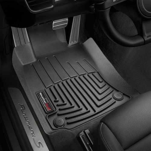 Килимки в салон для Porsche Panamera 2010-15 з бортиком передні чорні 442571