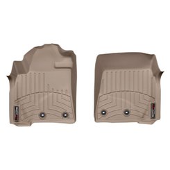 Коврики в салон для Toyota Land Cruiser 200 2012- LX 570 с бортиком передние бежевые 454231