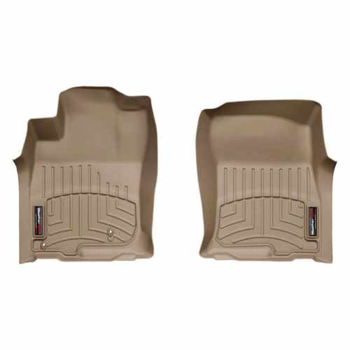 Килимки в салон для Toyota Land Cruiser Prado 150 2009-13 з бортиком бежеві передні 452861