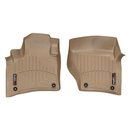 Килимки в салон для Volkswagen Touareg 2010 - бортиком передні бежеві 453331