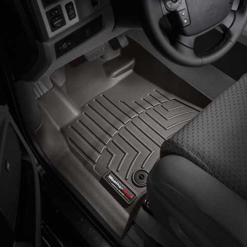 Килимки в салон для Toyota Sequoia 2013 - з бортиком передні какао 474081