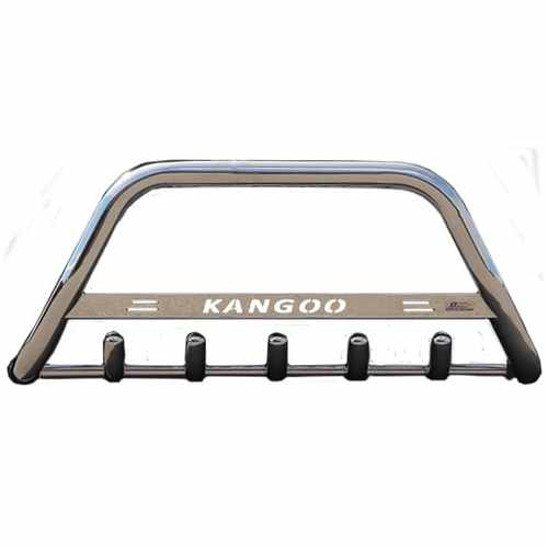 Кенгурятник з написом і грилем D51 для Renault Kangoo 2008+ (WT004)