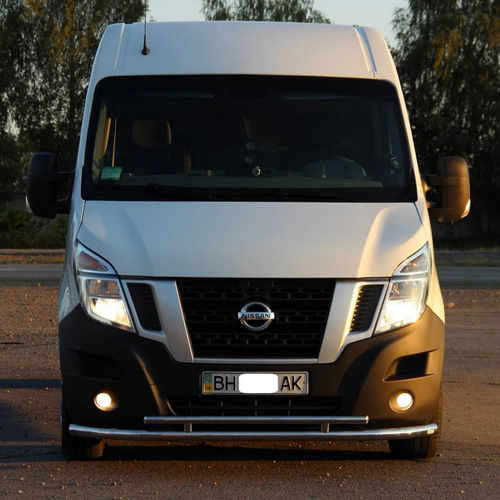 Захист переднього бампера подвійний для Renault Master 2010+ (NISSAN NV400 2010+, Opel Movano-2010+)