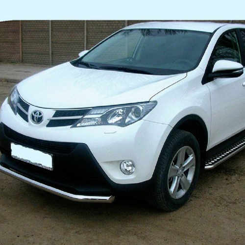 Пороги майданчик для Rav 4 2013, 2016+ майданчик з нержавіючим листом d60