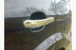 Хром накладки для Ford Fiesta 2002-2008 накладки на ручки нерж Carmos (Туреччина)