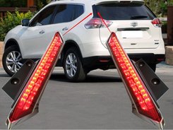 LED вставки задних стоек кузова Nissan X-Trail T32 2014+