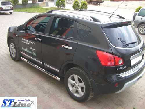 Пороги труба нерж. для Nissan Qashqai 2006-2013 /Ø60
