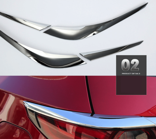 Хром накладки на задні ліхтарі Mazda CX-5 2017+ (Смужкою)
