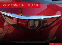Хром накладки на задні ліхтарі Mazda CX-5 2017+ (Смужкою)