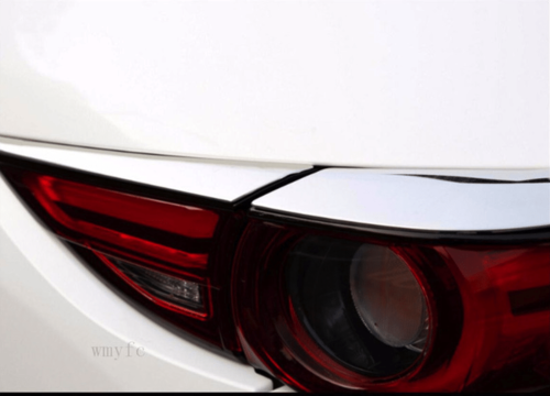 Хром накладки на задні ліхтарі Mazda CX-5 2017+ (Смужкою)