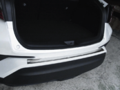 Накладка на задній бампер захисна для Toyota C-HR (нержавійка)