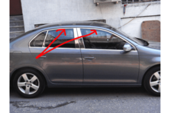 Хром накладки для VW Jetta 06-11 окантовка вікон верх+низ нерж Carmos (Туреччина)